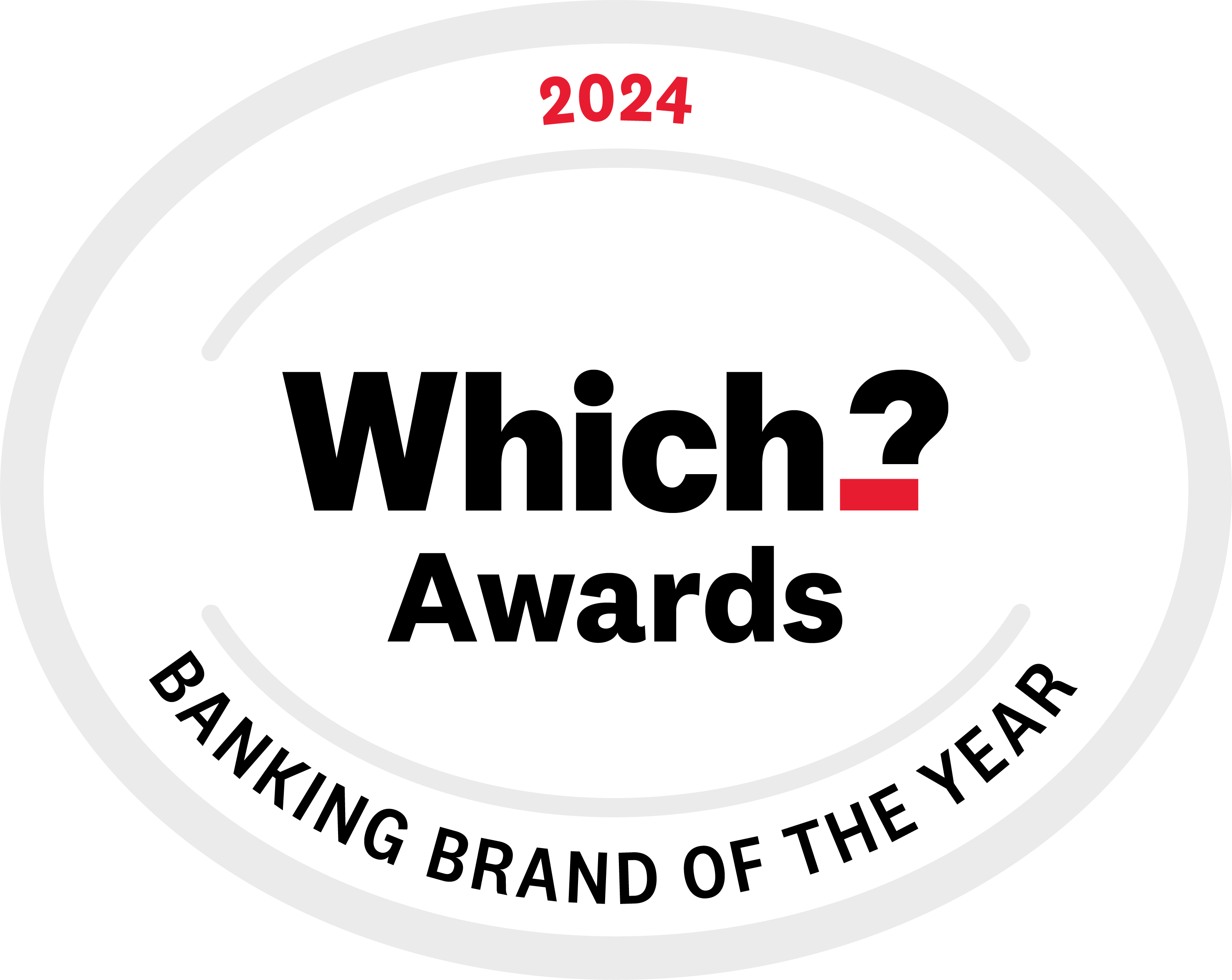 Badge awarded to Starling Bank for being Which Banking App of the Year 2024